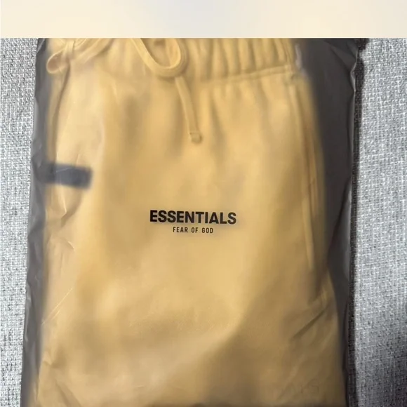 Essentials Light Yellow Joggers - Picture 3 of 3